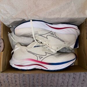 Mizuno Women's Wave Rider 27 SSW - White/Ultimate Grey